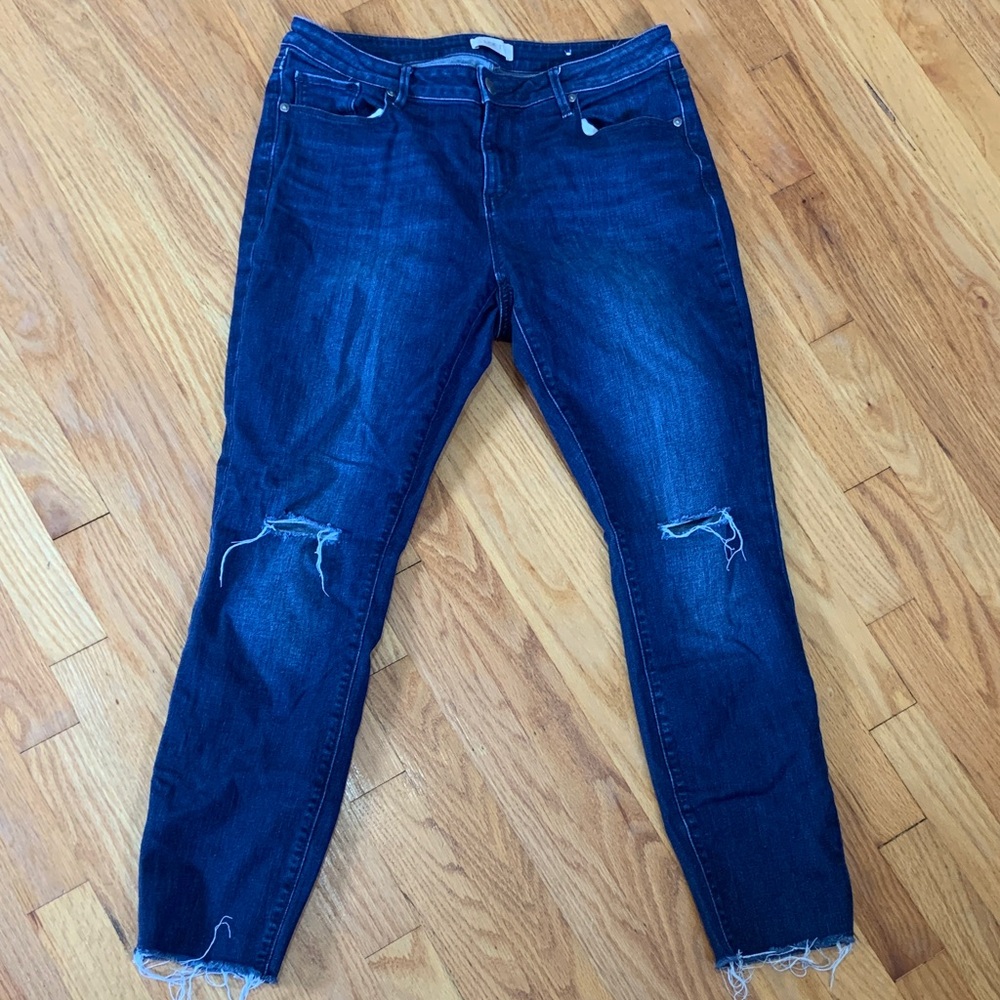 LOFT Outlet Distressed Skinny Jeans